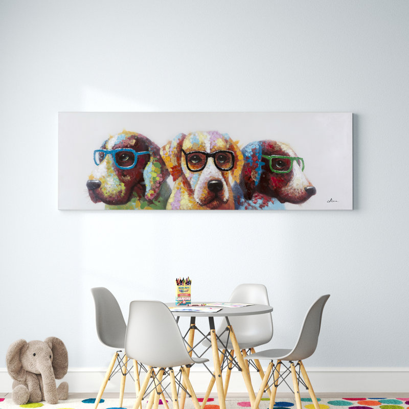 Dog canvas art best sale